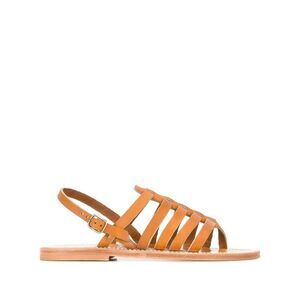 KJACQUES Women's Leather Gladiator Sandals Women BROWN